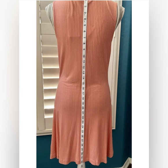 NWT Roxy Dream Do Buttoned Rib Knit Tank Dress Tawny Orange Size M Medium - Picture 7 of 11